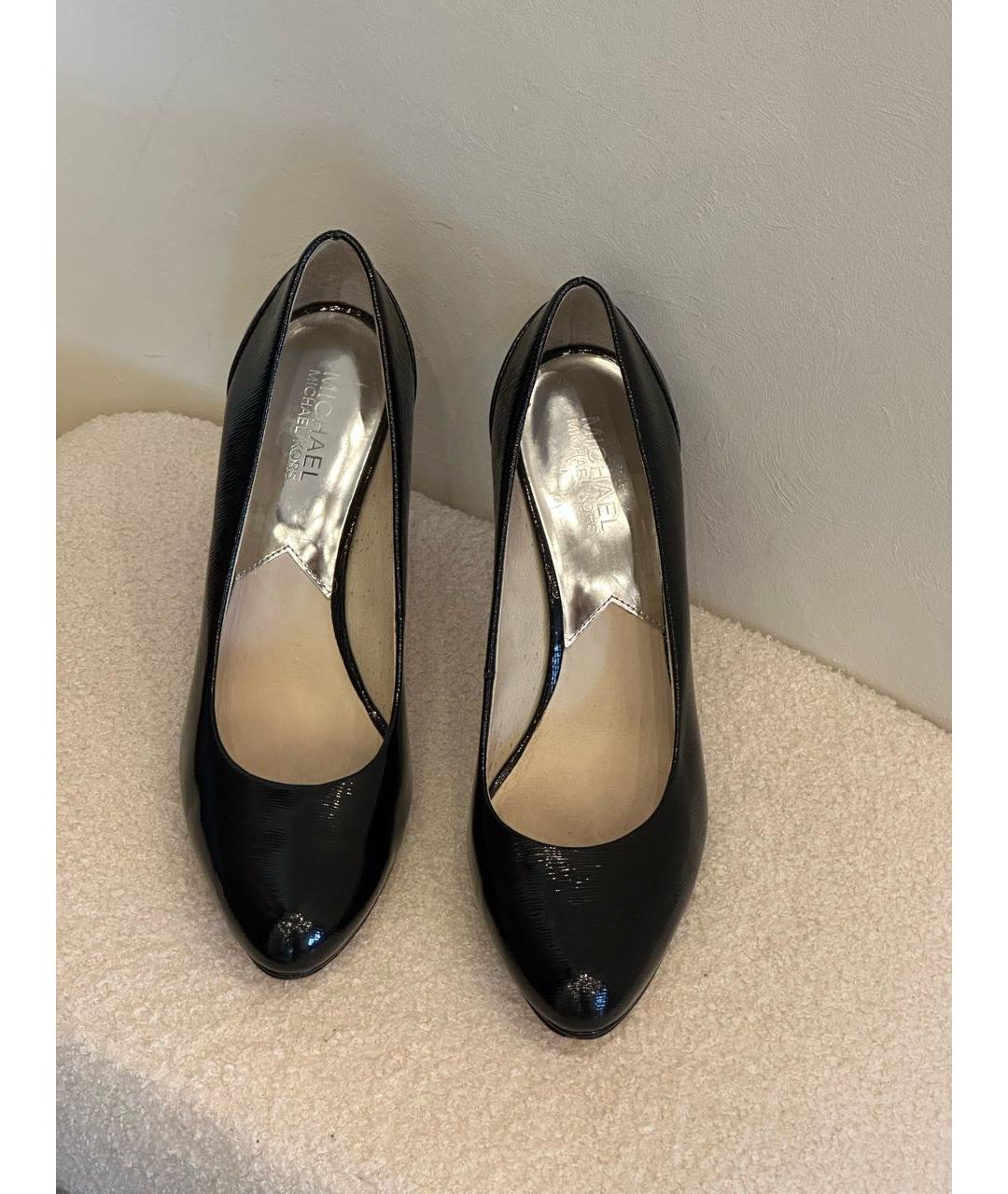 MICHAEL KORS Черные кожаные туфли, фото 2