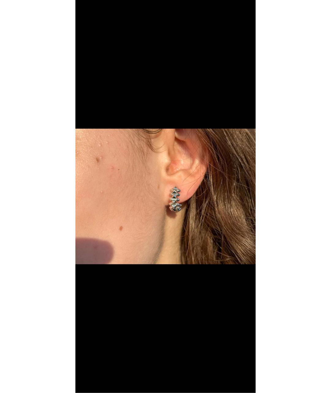 CARTIER Белые серьги из белого золота, фото 5