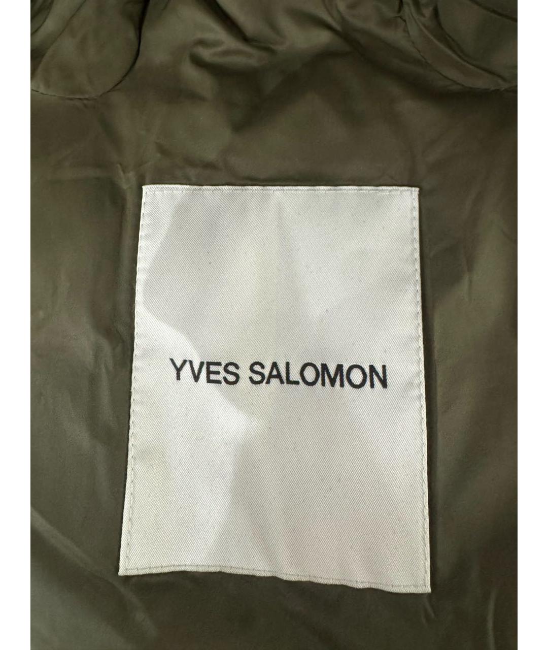 YVES SALOMON Хаки капюшон, фото 3