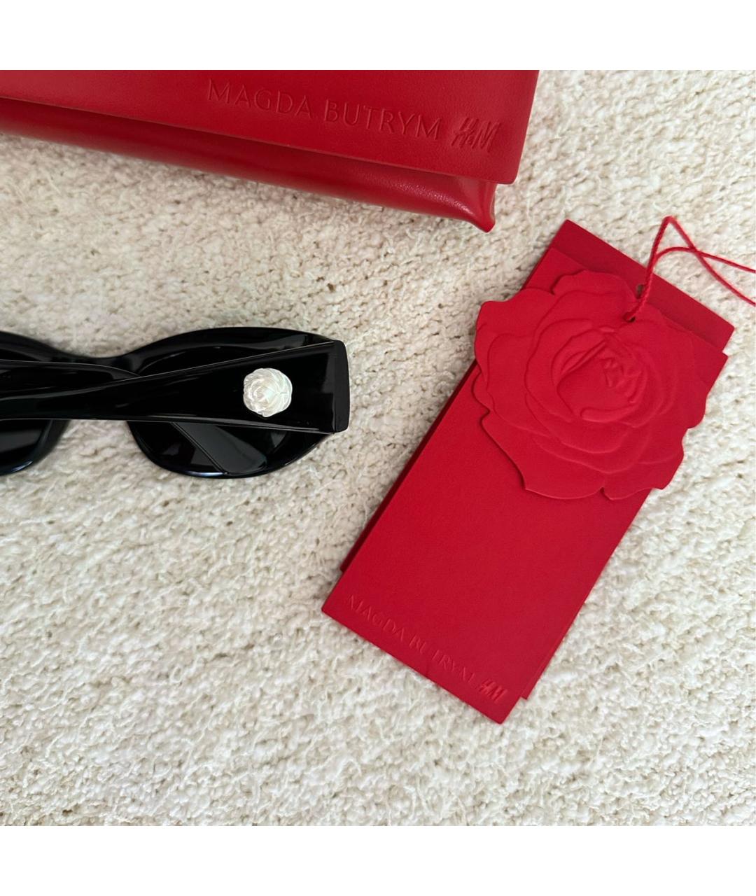 MAGDA BUTRYM Черные пластиковые солнцезащитные очки, фото 4