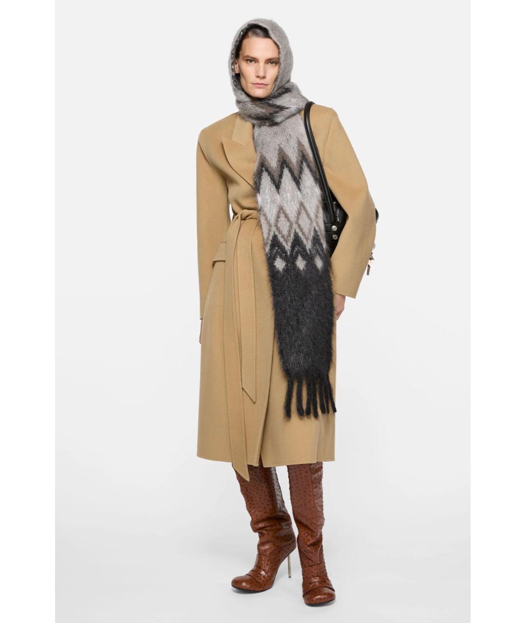 ACNE STUDIOS Бежевое шерстяное пальто, фото 5