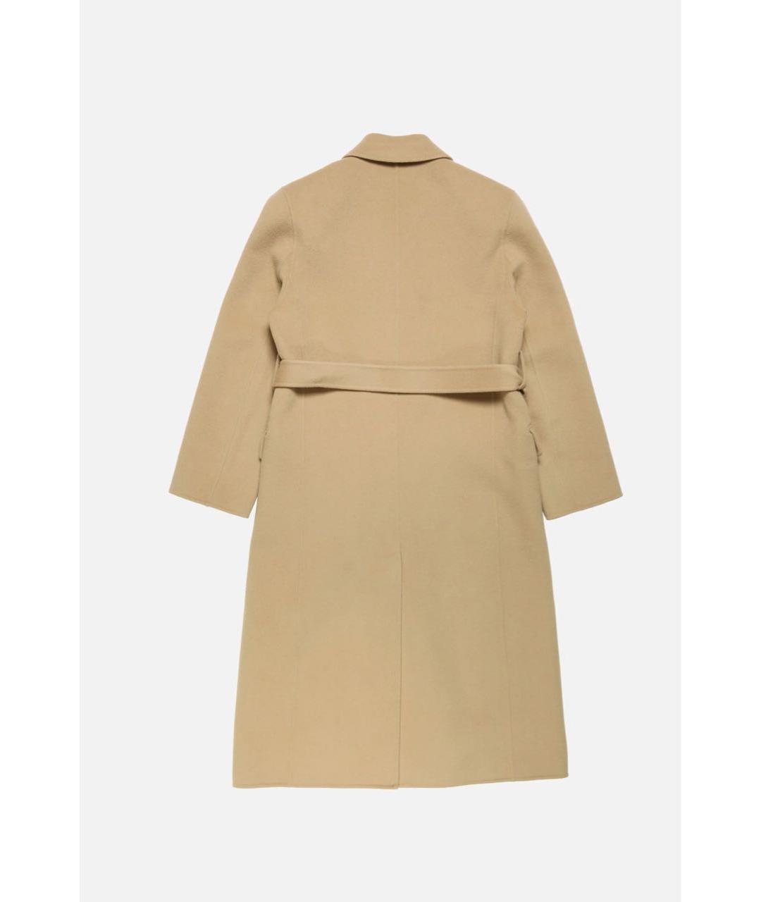 ACNE STUDIOS Бежевое шерстяное пальто, фото 2