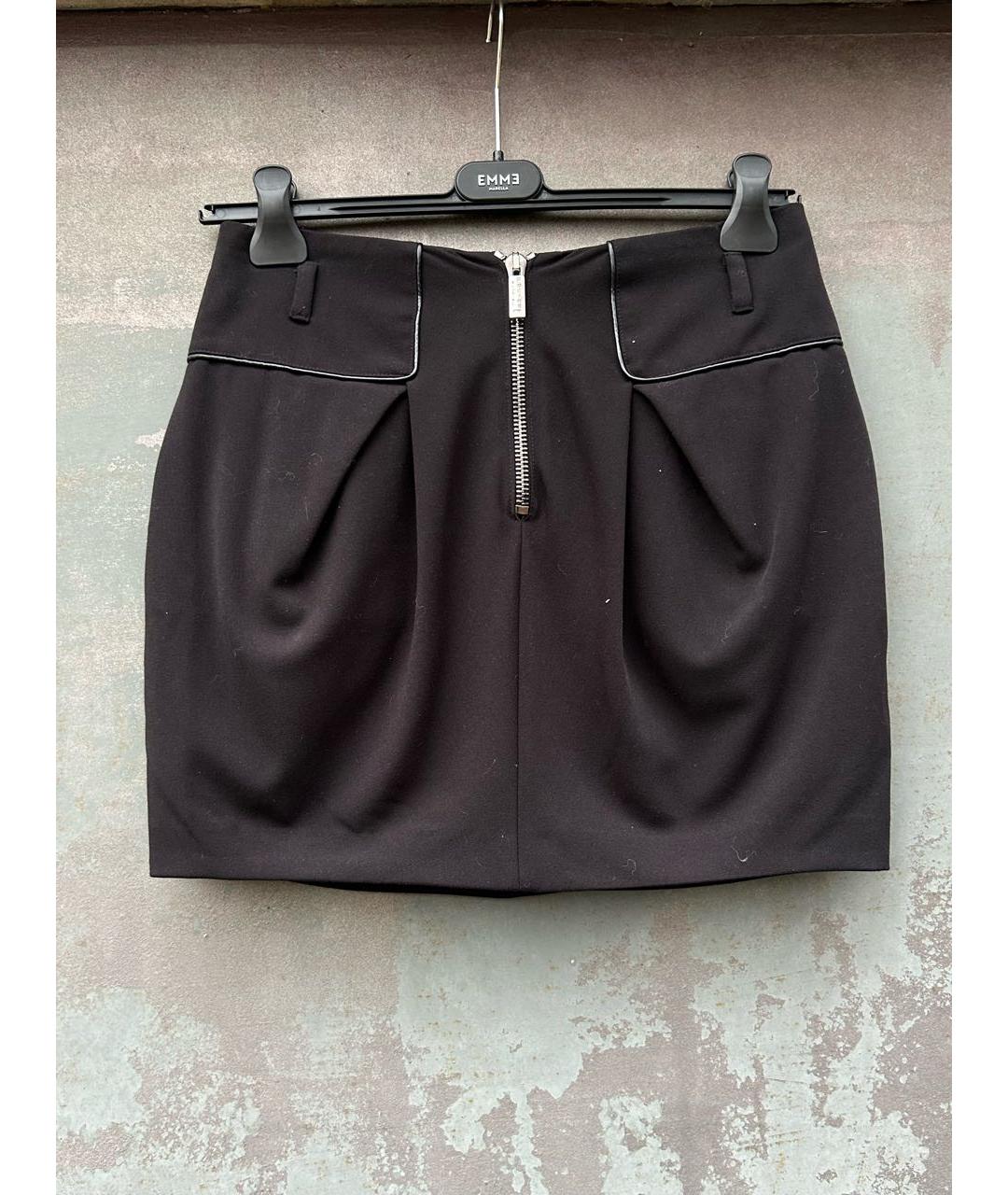 BLUGIRL Черная юбка мини, фото 3