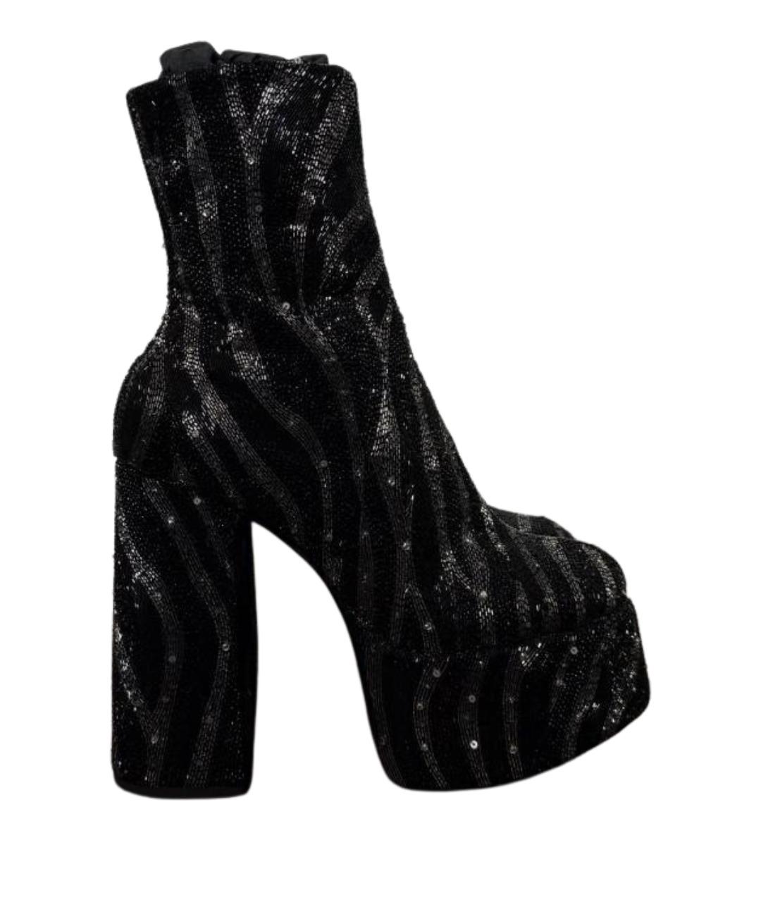 SAINT LAURENT Черные ботинки, фото 1