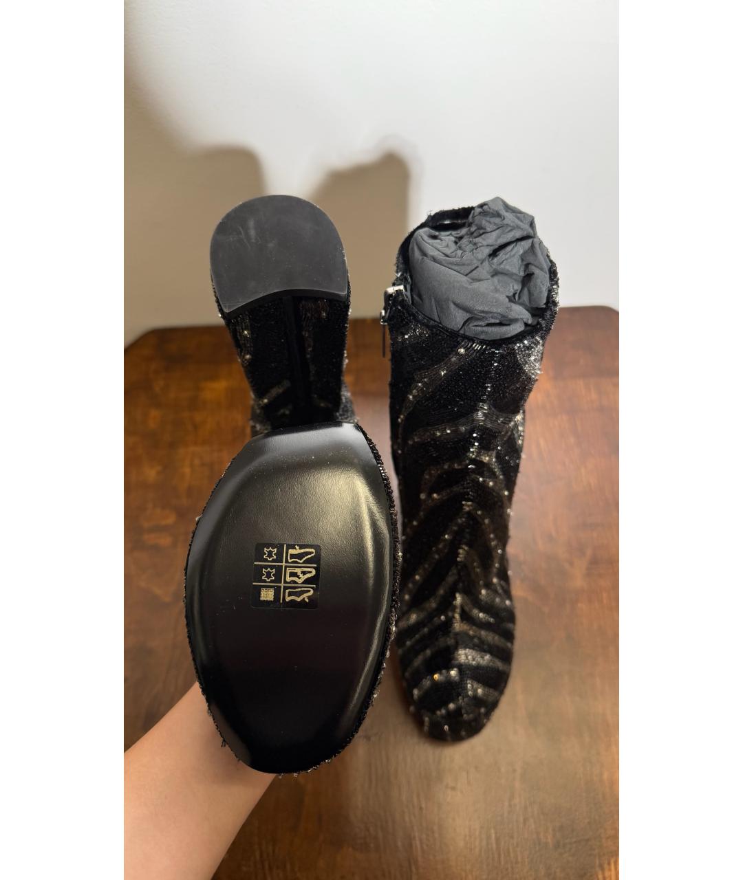 SAINT LAURENT Черные ботинки, фото 3