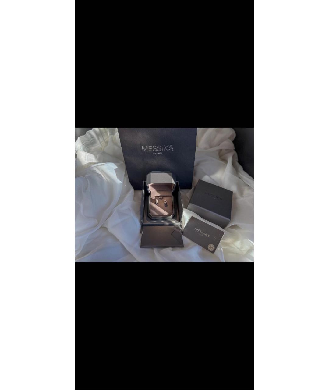 MESSIKA Белые серьги из белого золота, фото 3