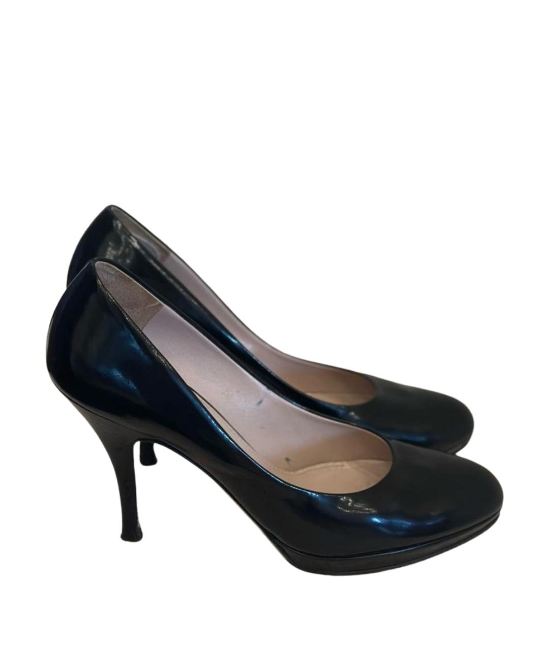 FERRAGAMO Черные туфли из лакированной кожи, фото 1