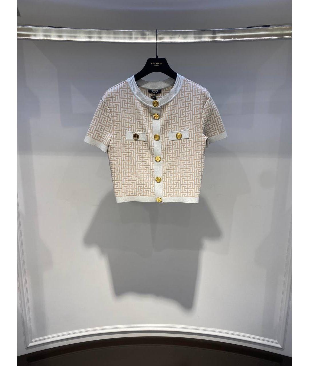 BALMAIN Бежевый кардиган, фото 3