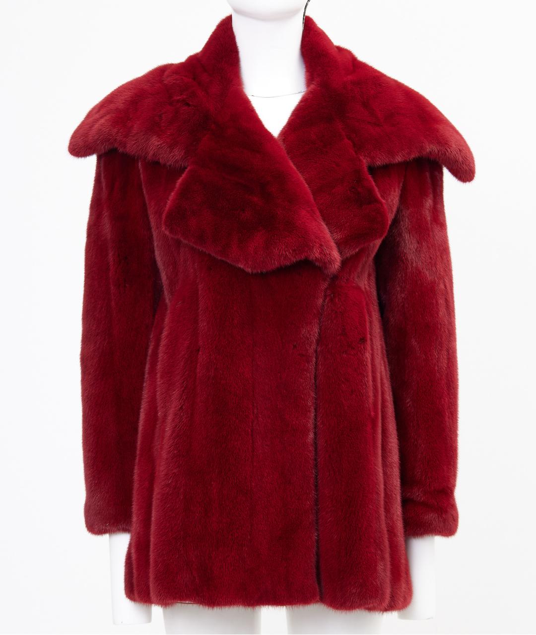 CHRISTIAN DIOR Бордовая меховая шуба, фото 8