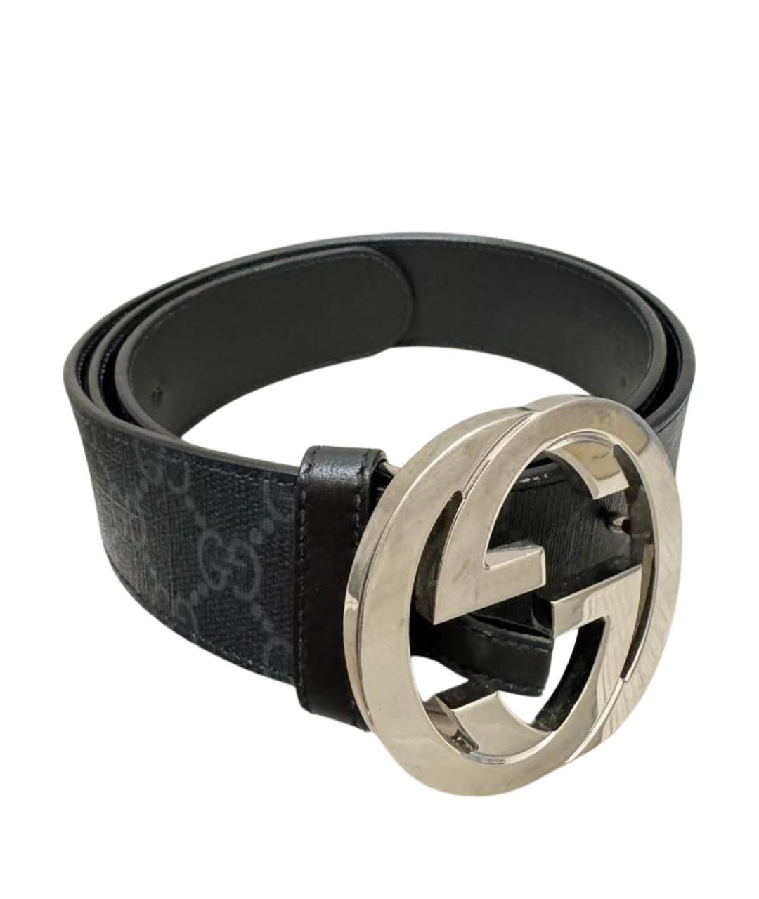 GUCCI Черный ремень, фото 1