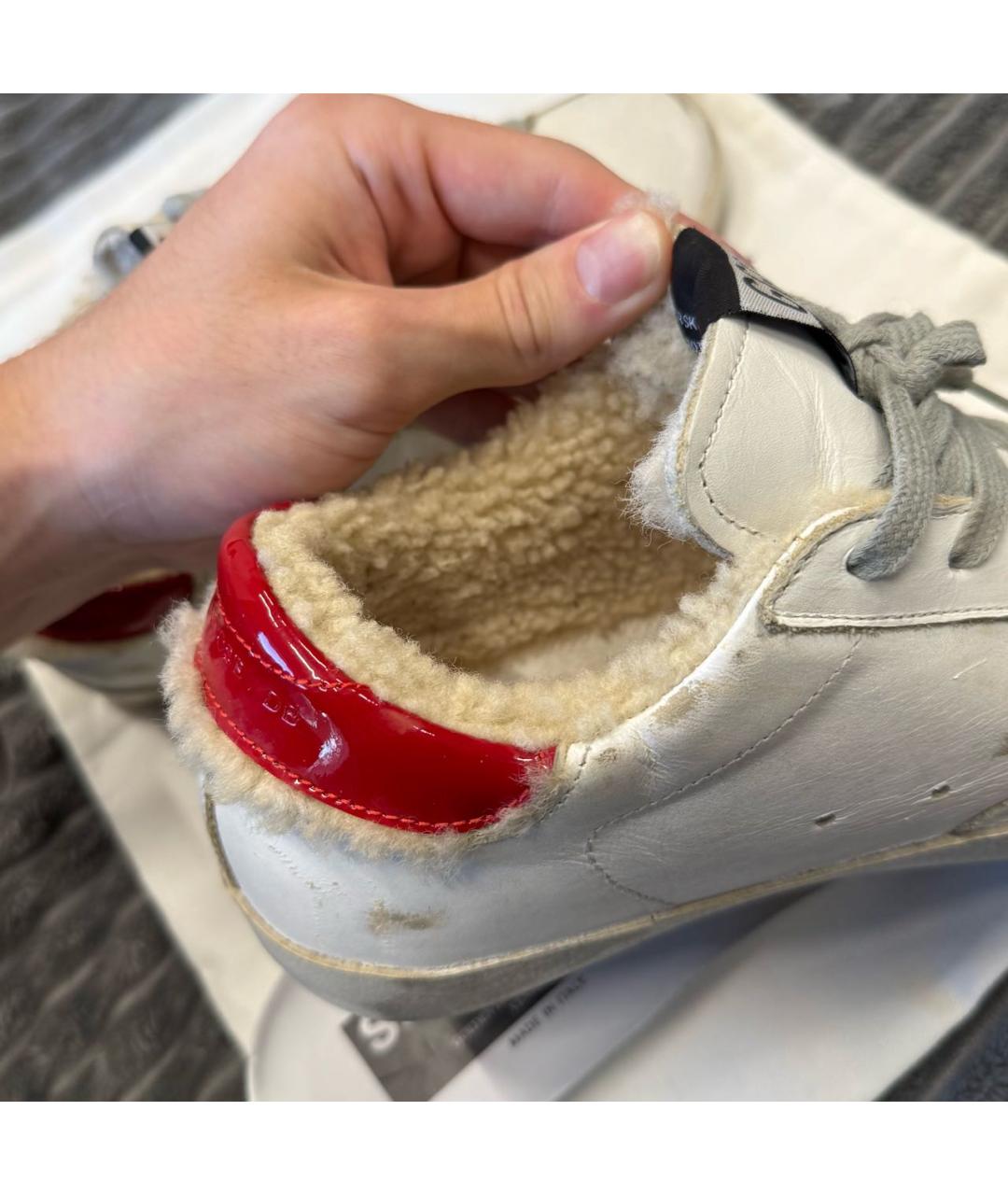 GOLDEN GOOSE DELUXE BRAND Белые кожаные кеды, фото 5