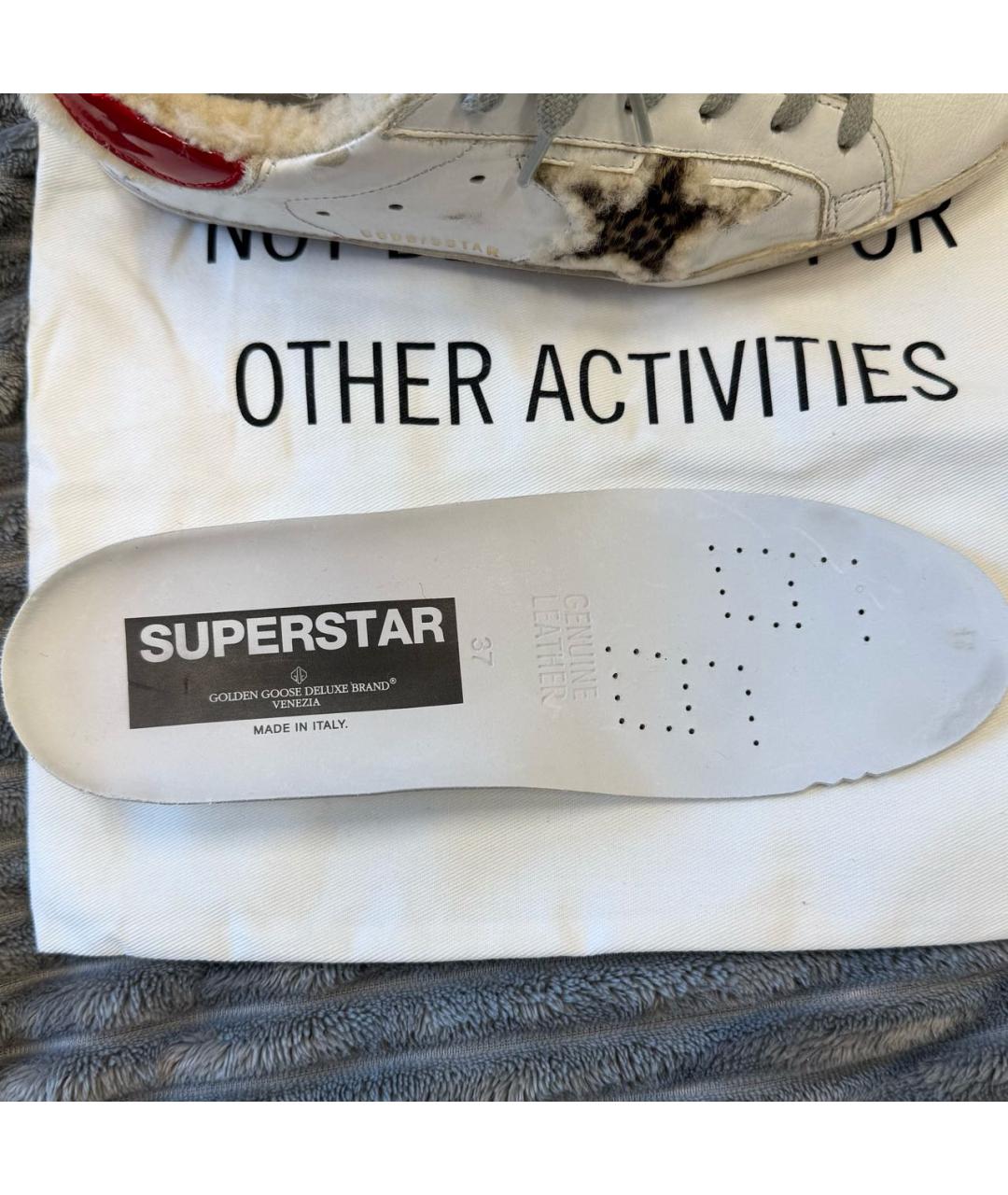 GOLDEN GOOSE DELUXE BRAND Белые кожаные кеды, фото 6