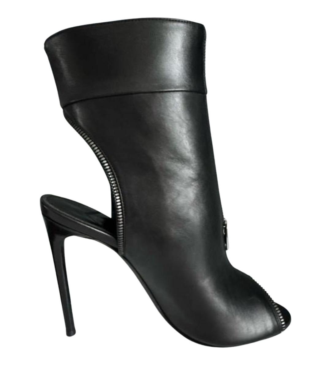 TOM FORD Черные кожаные ботильоны, фото 1