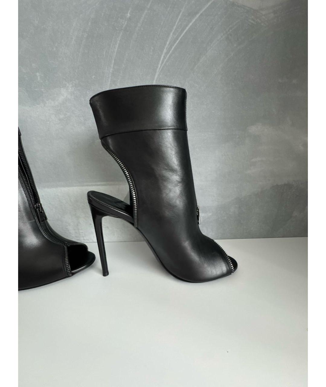 TOM FORD Черные кожаные ботильоны, фото 8