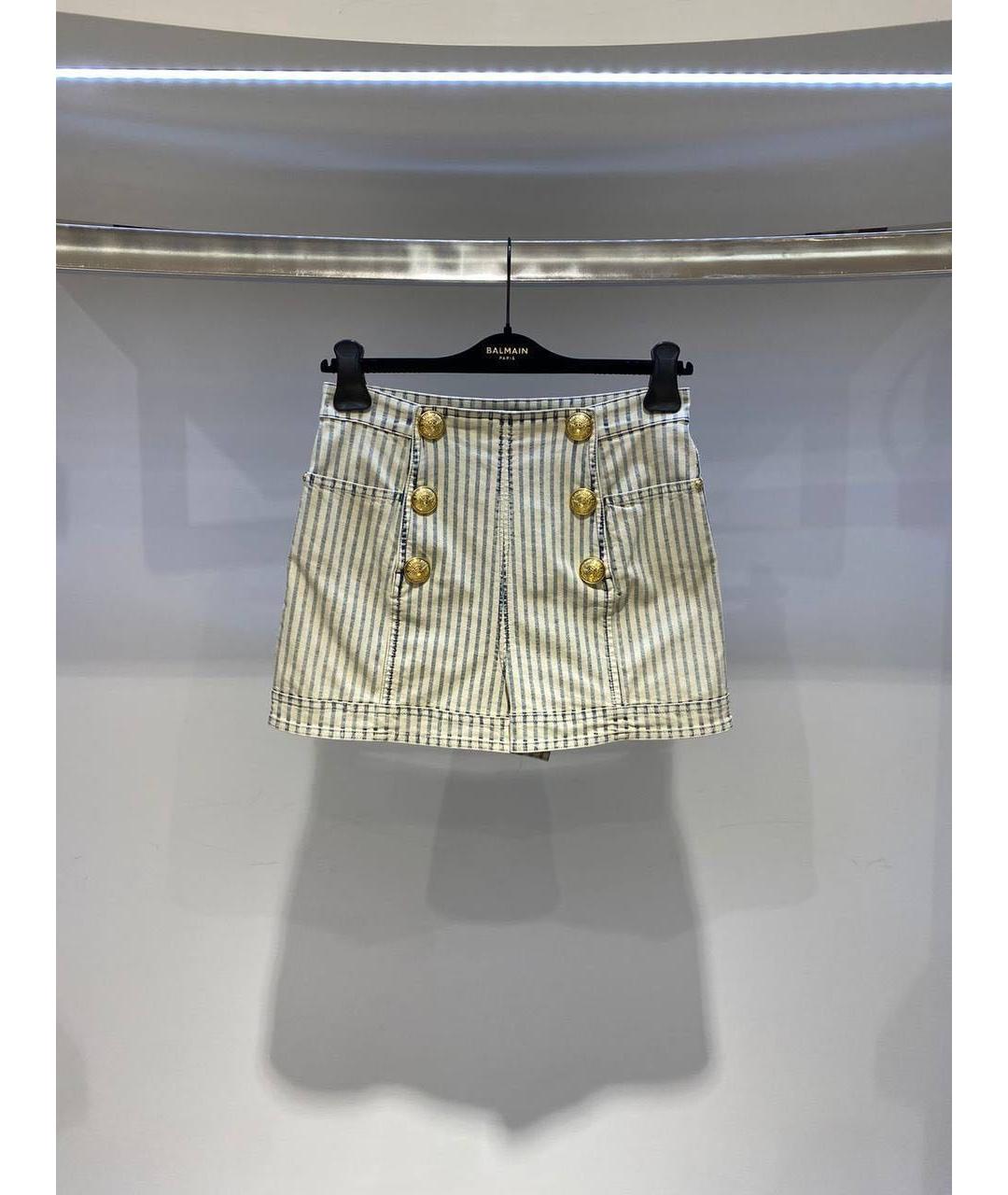 BALMAIN Белые хлопковые шорты, фото 3