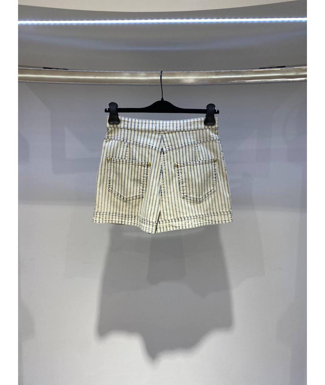 BALMAIN Белые хлопковые шорты, фото 2