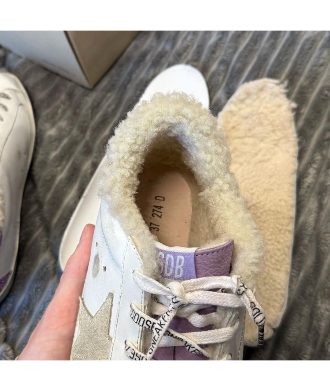 GOLDEN GOOSE DELUXE BRAND Белые кожаные кеды, фото 6