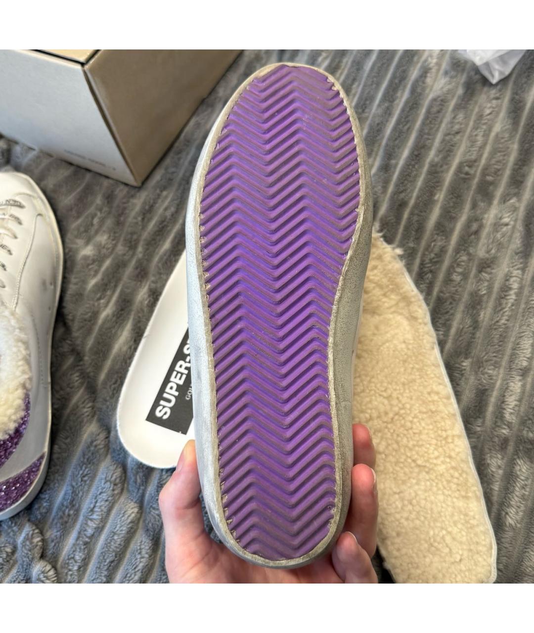 GOLDEN GOOSE DELUXE BRAND Белые кожаные кеды, фото 7