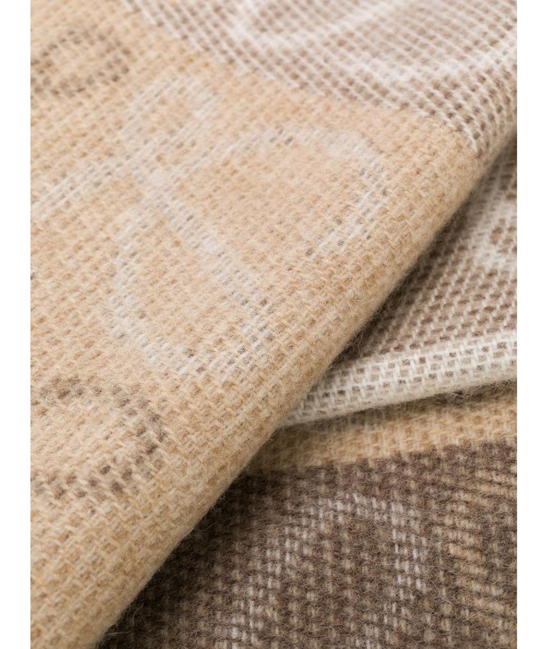 LOEWE Бежевый кашемировый шарф, фото 5