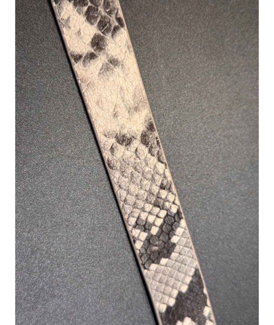 MAISON MARGIELA Бежевый кожаный ремень, фото 5