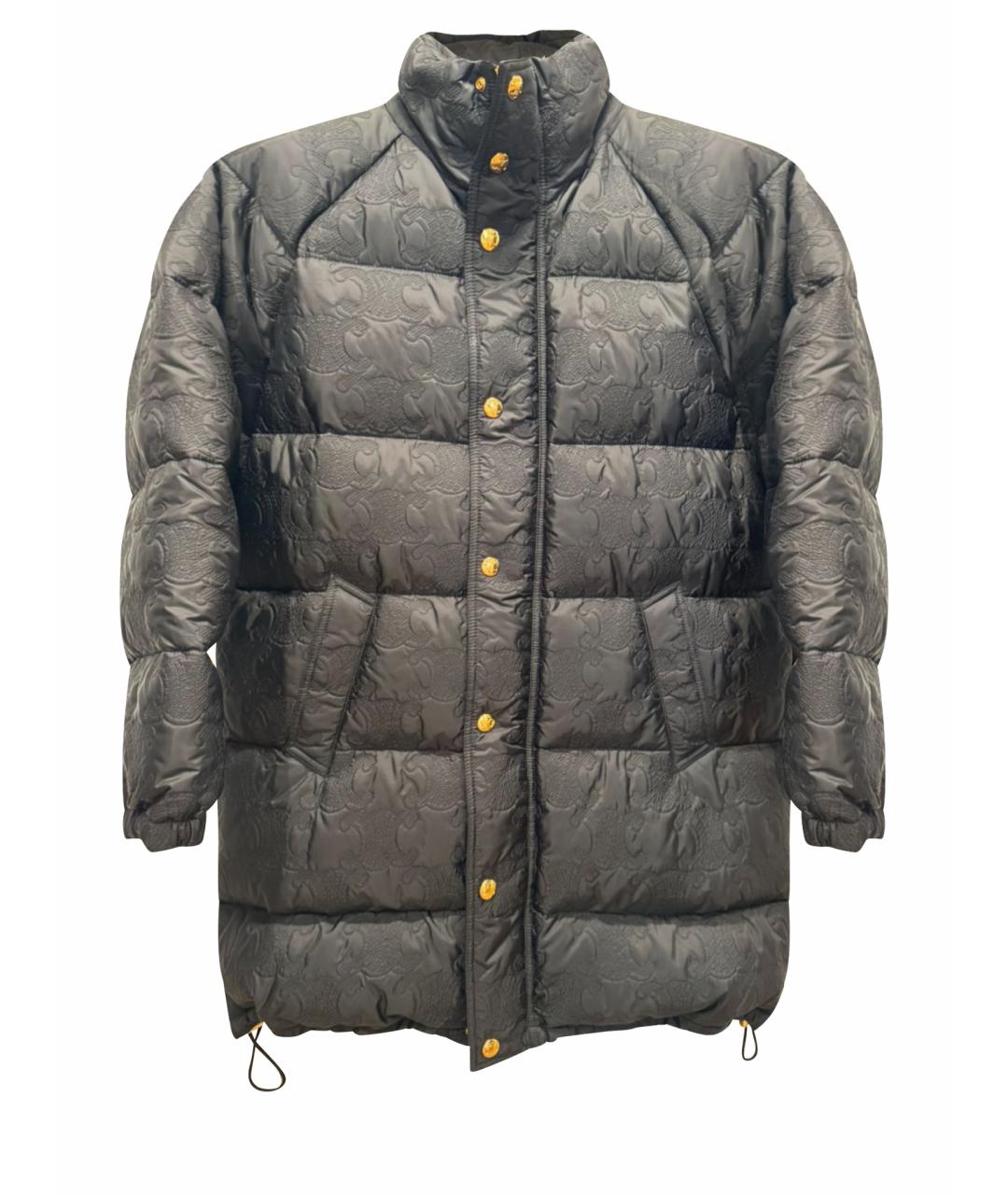 CELINE Антрацитовая полиуретановая куртка, фото 1