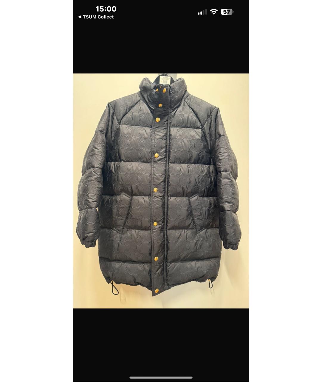 CELINE Антрацитовая полиуретановая куртка, фото 5