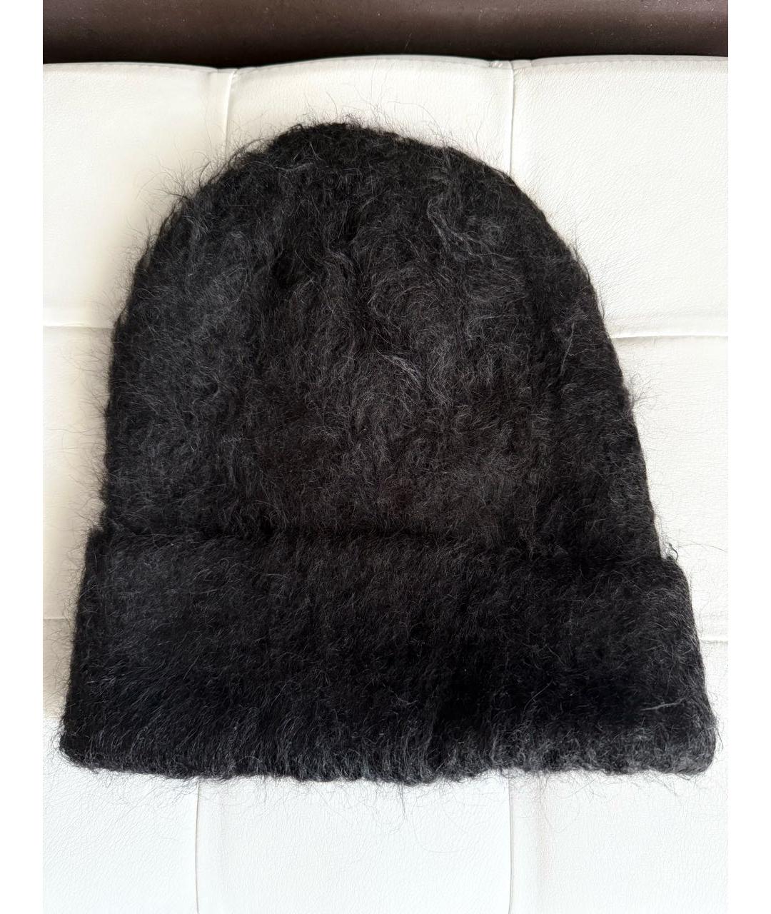 TOTEME Черная шерстяная шапка, фото 2