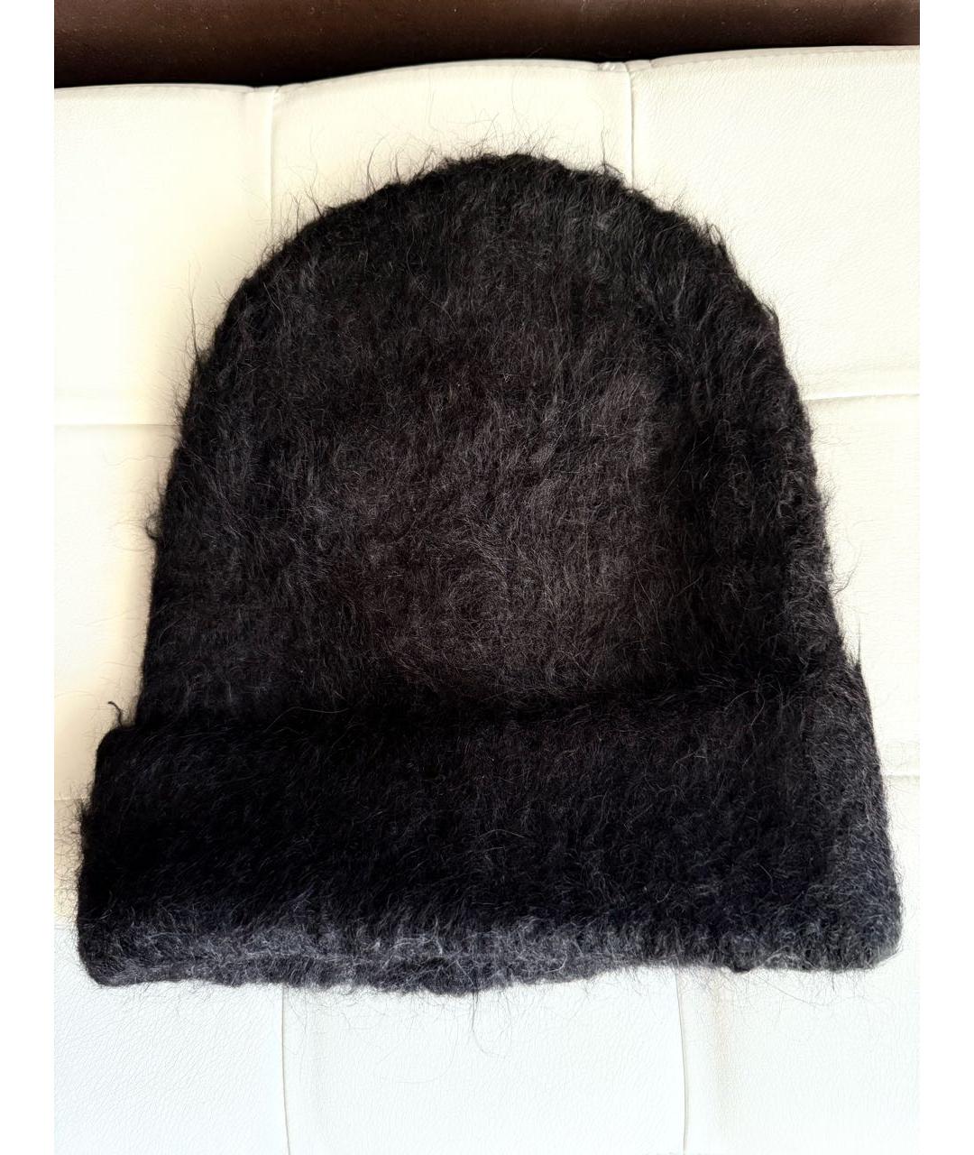 TOTEME Черная шерстяная шапка, фото 3
