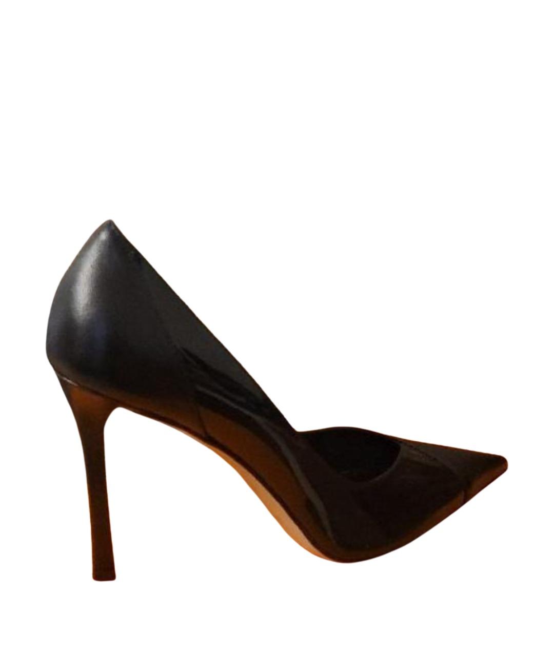 JIMMY CHOO Черные кожаные туфли, фото 1