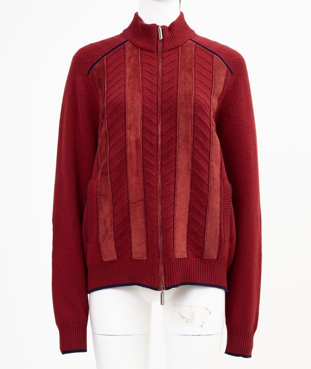 STEFANO RICCI Бордовый кашемировый джемпер / свитер, фото 4