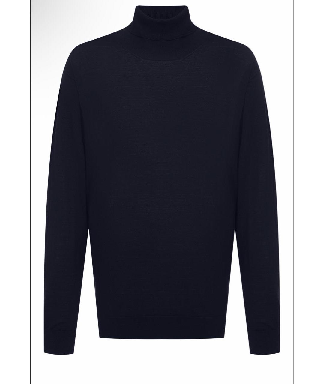 ERMENEGILDO ZEGNA XXX Темно-синий шерстяной джемпер / свитер, фото 9