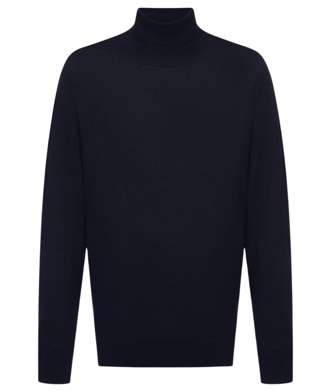 ERMENEGILDO ZEGNA XXX Темно-синий шерстяной джемпер / свитер, фото 1