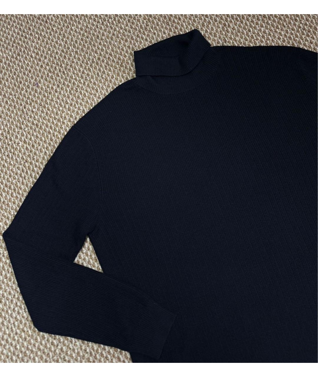 ERMENEGILDO ZEGNA XXX Темно-синий шерстяной джемпер / свитер, фото 4