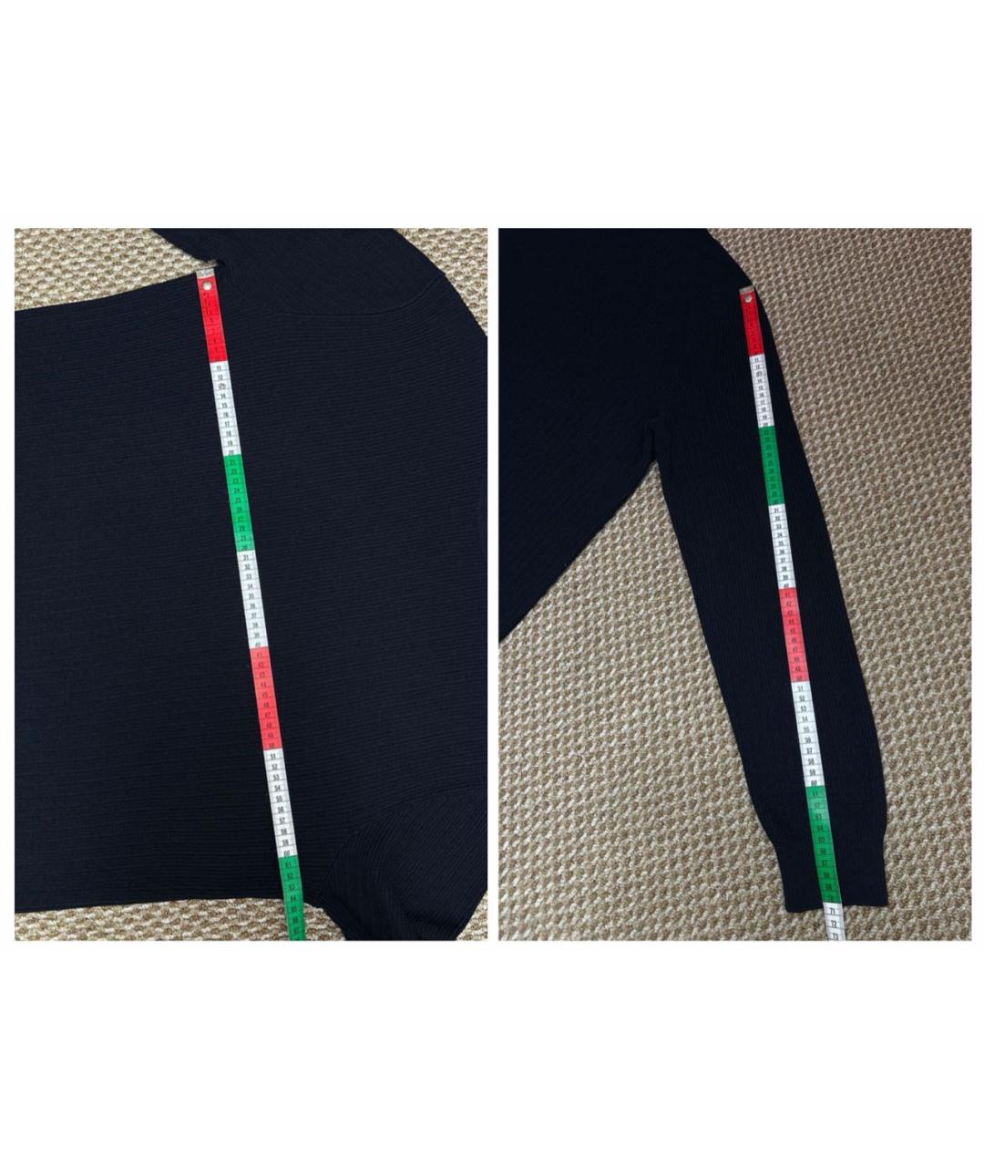 ERMENEGILDO ZEGNA XXX Темно-синий шерстяной джемпер / свитер, фото 7