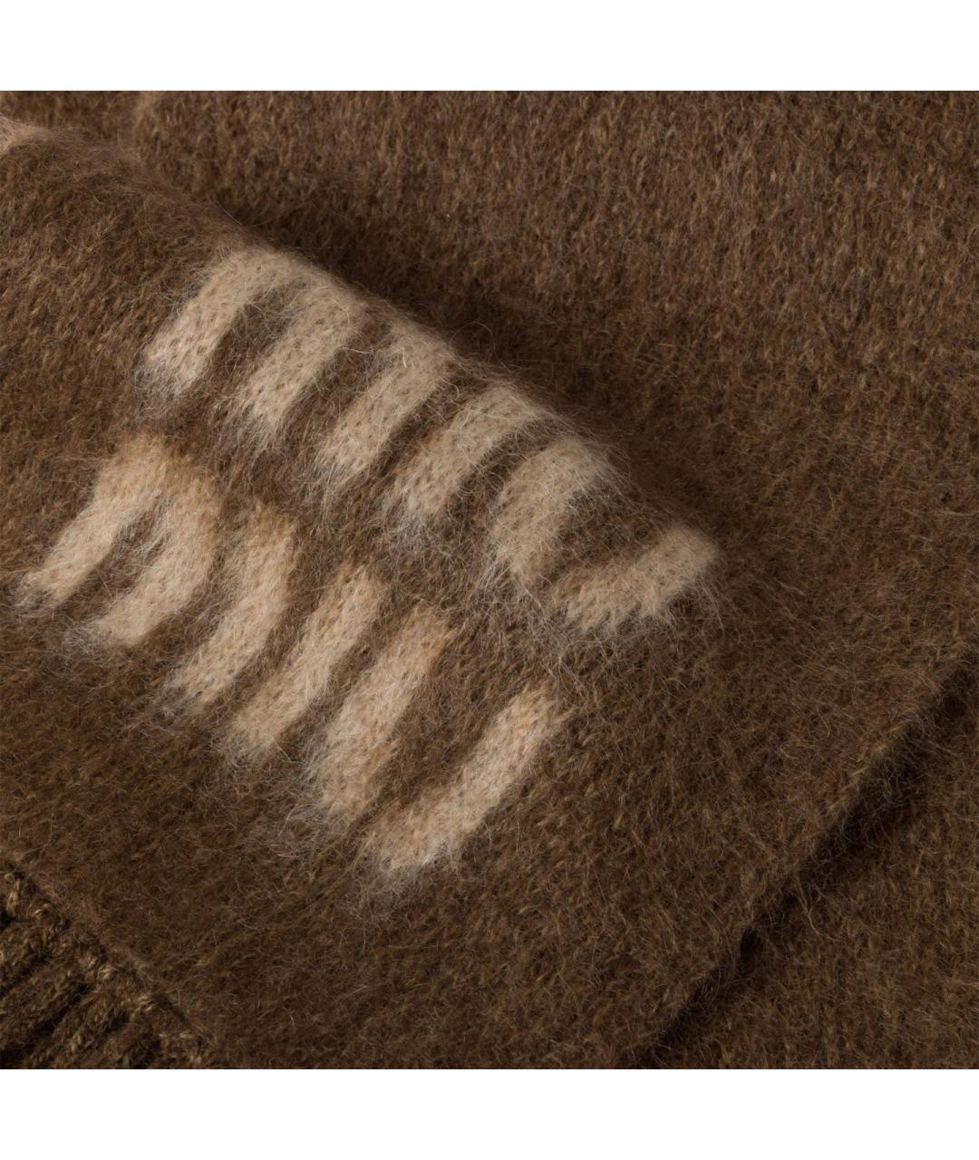 MIU MIU Коричневый шарф, фото 2