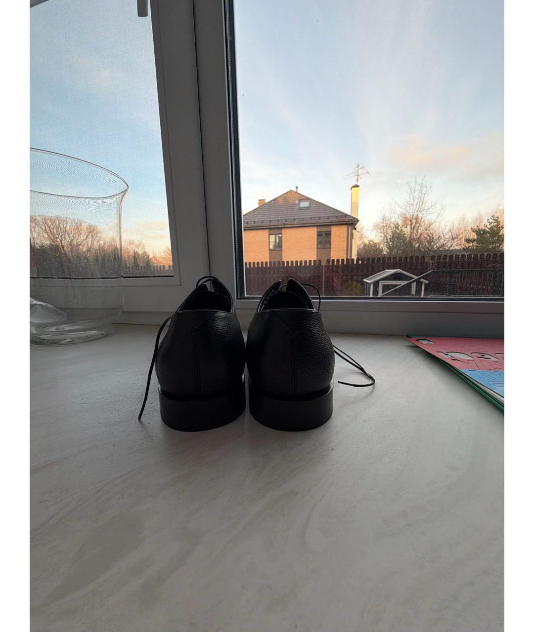 LOUIS VUITTON Черные кожаные туфли, фото 3