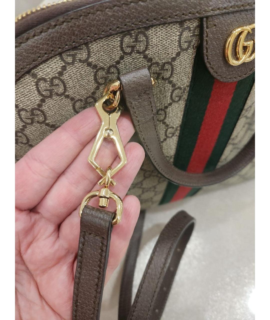 GUCCI Мульти кожаная сумка с короткими ручками, фото 6