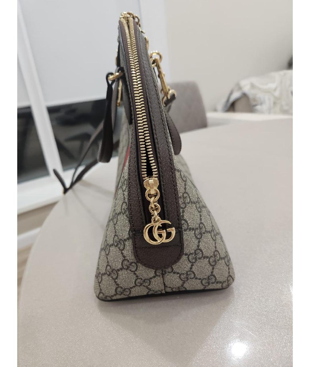 GUCCI Мульти кожаная сумка с короткими ручками, фото 2