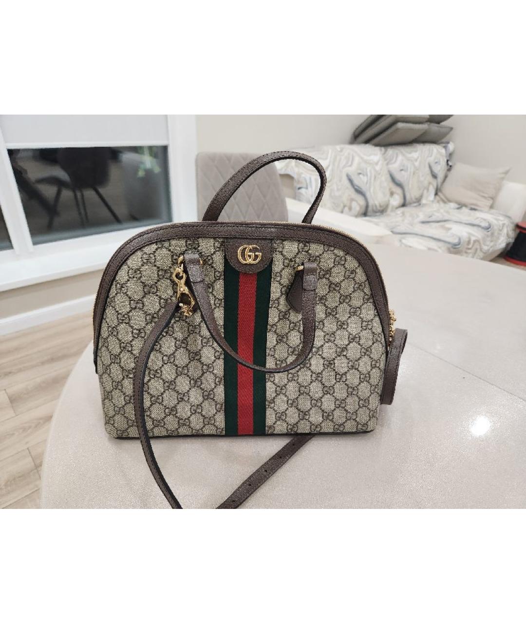 GUCCI Мульти кожаная сумка с короткими ручками, фото 9