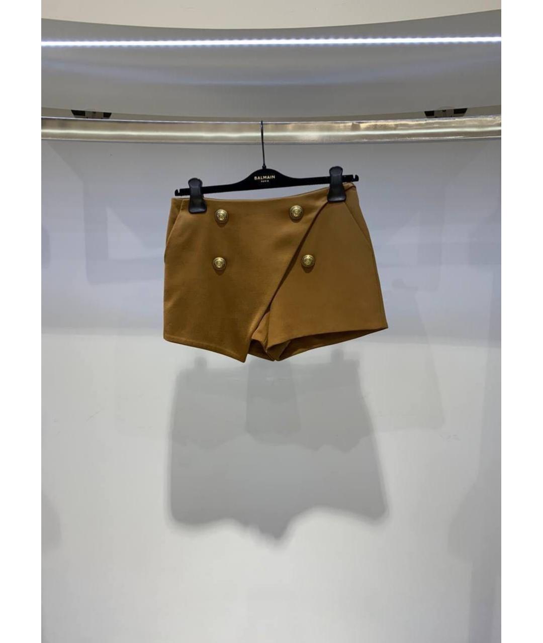 BALMAIN Коричневые шорты, фото 3