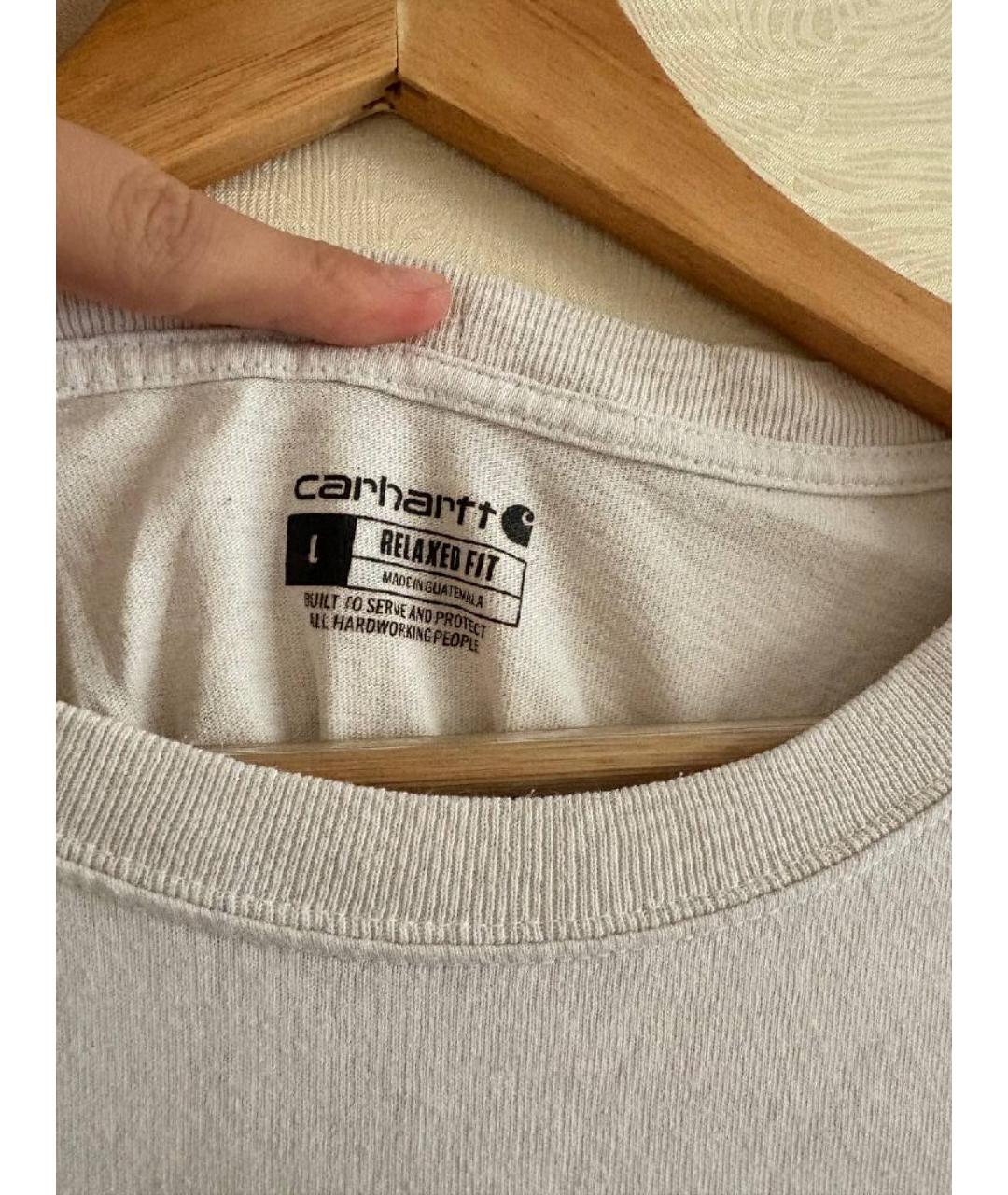 CARHARTT Белая хлопковая футболка, фото 3