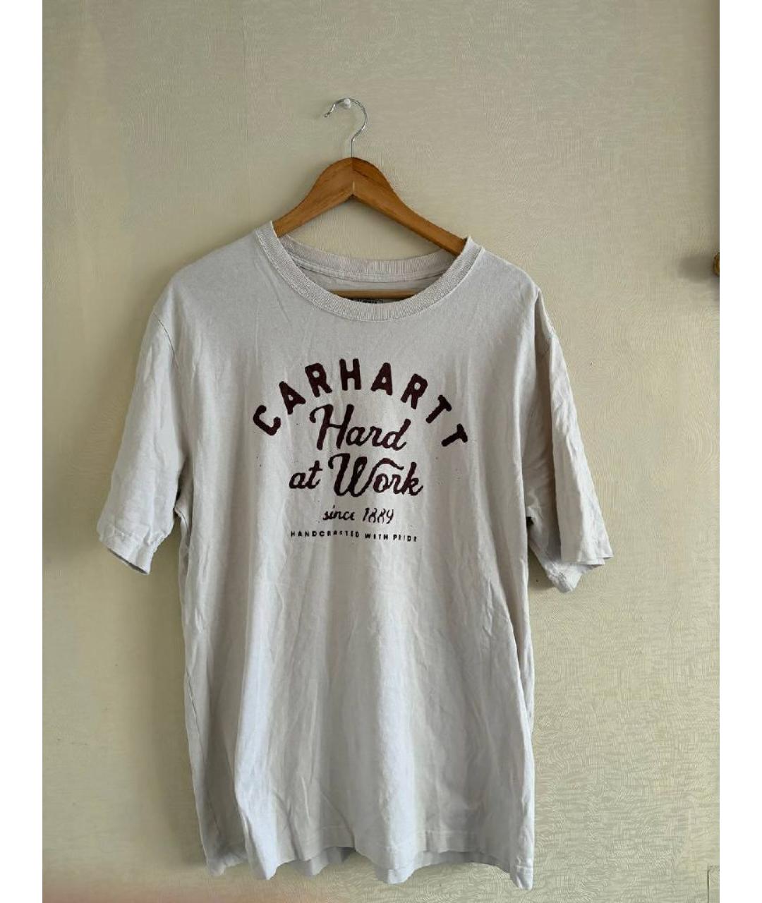 CARHARTT Белая хлопковая футболка, фото 5