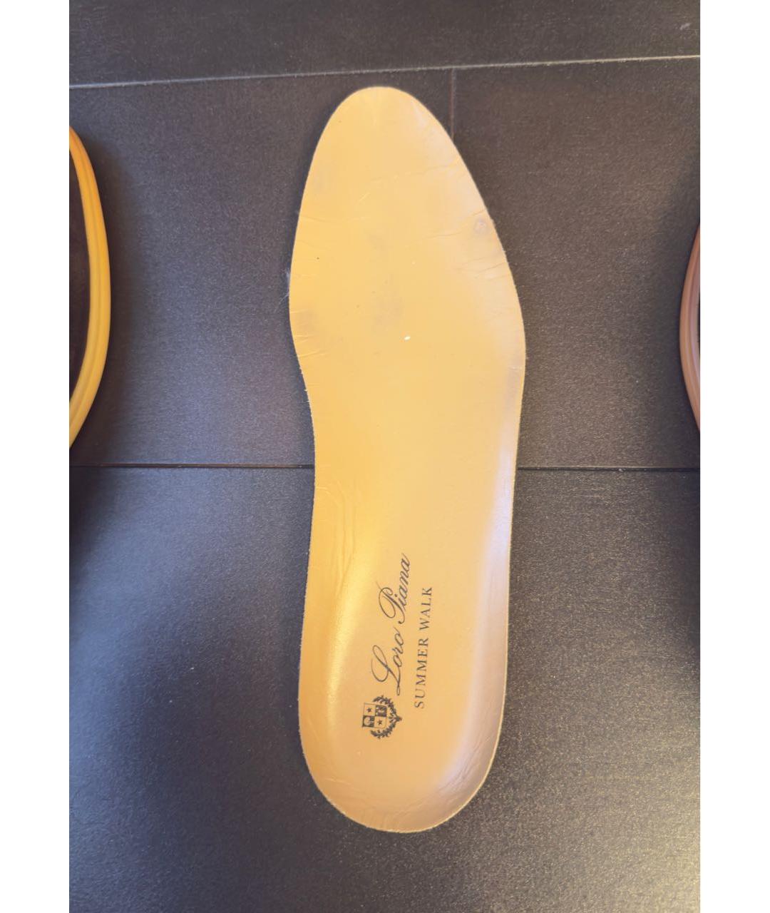 LORO PIANA Коричневые замшевые лоферы, фото 5