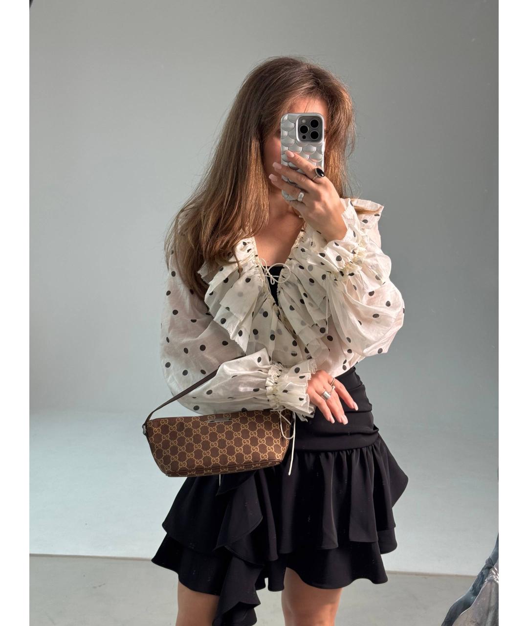 GUCCI Коричневая кожаная сумка с короткими ручками, фото 7