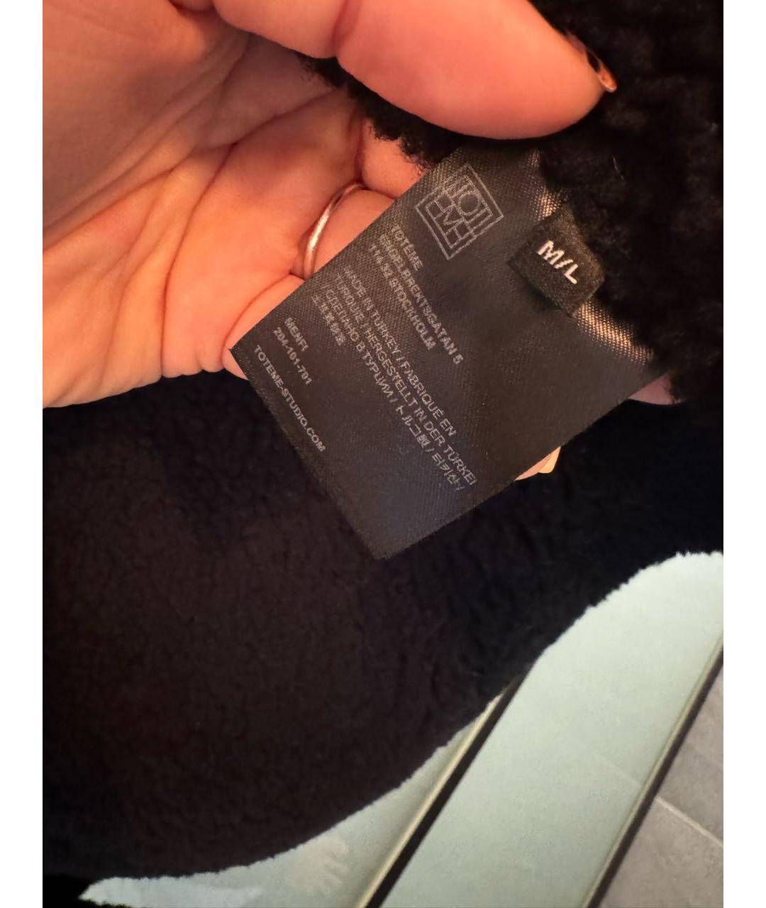 TOTEME Черная кожаная дубленка, фото 6