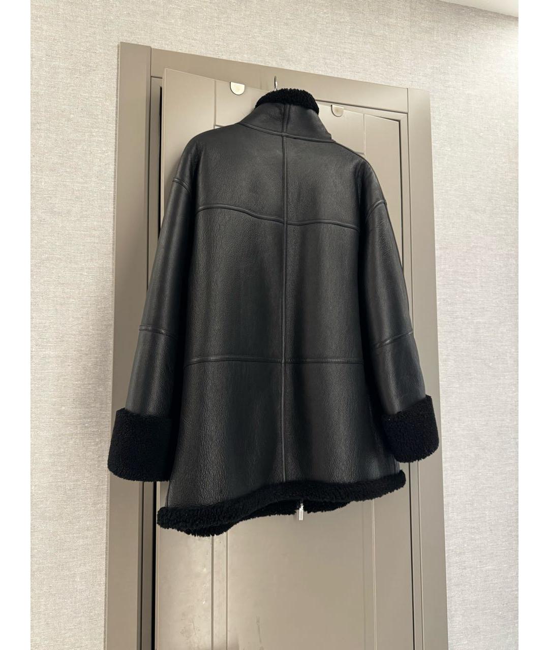 TOTEME Черная кожаная дубленка, фото 2