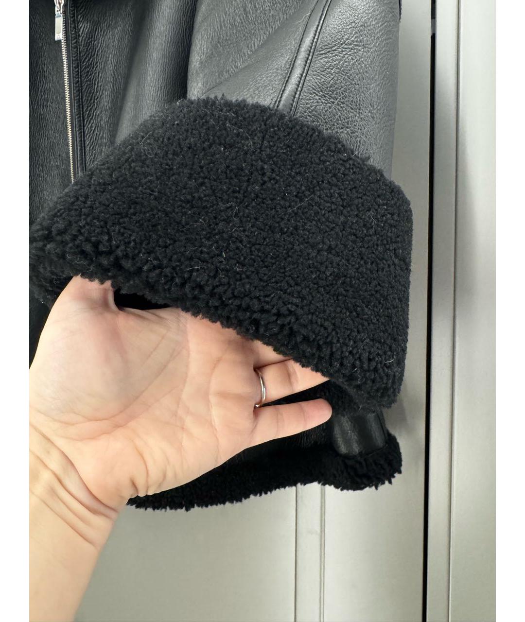 TOTEME Черная кожаная дубленка, фото 5