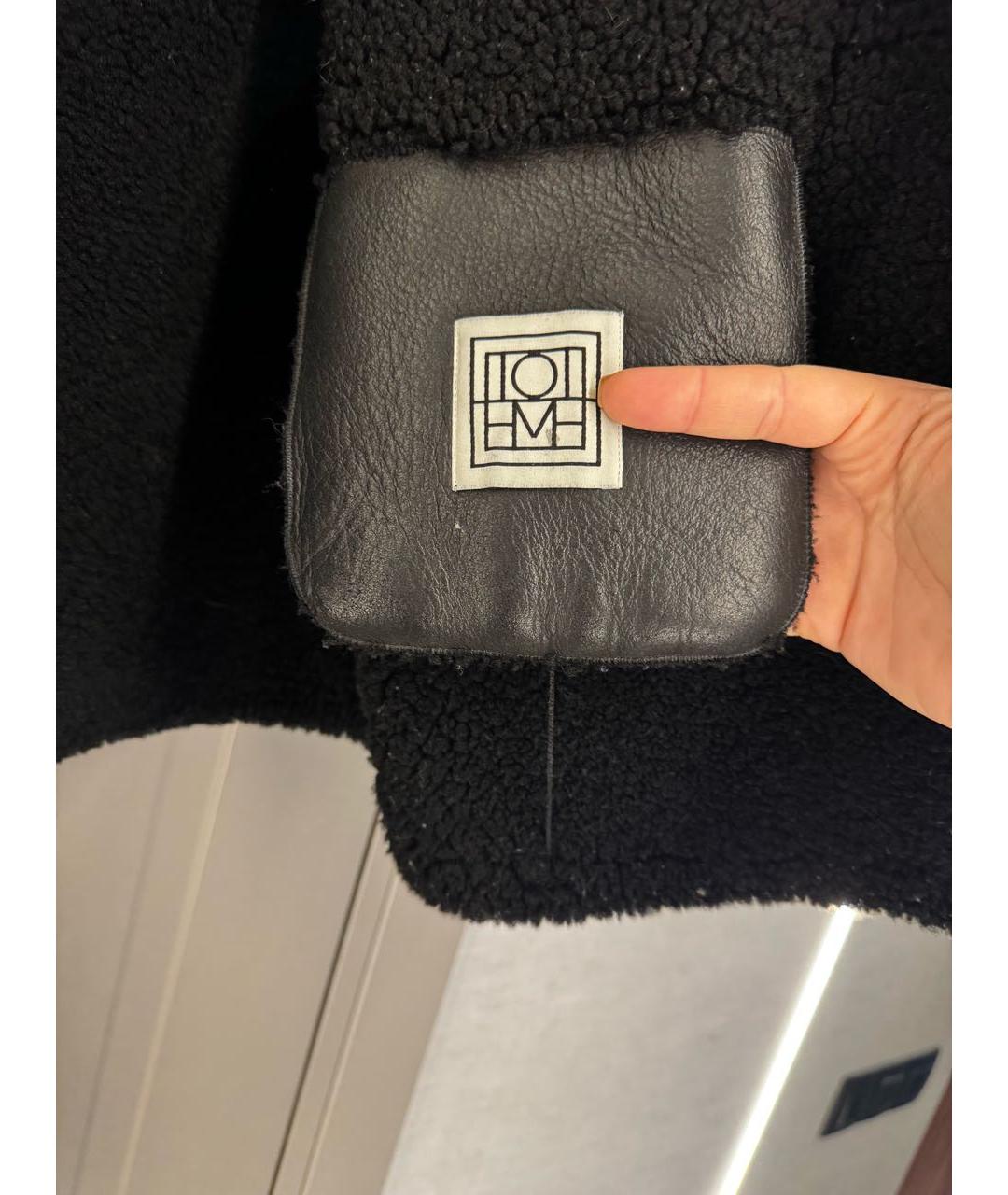 TOTEME Черная кожаная дубленка, фото 3