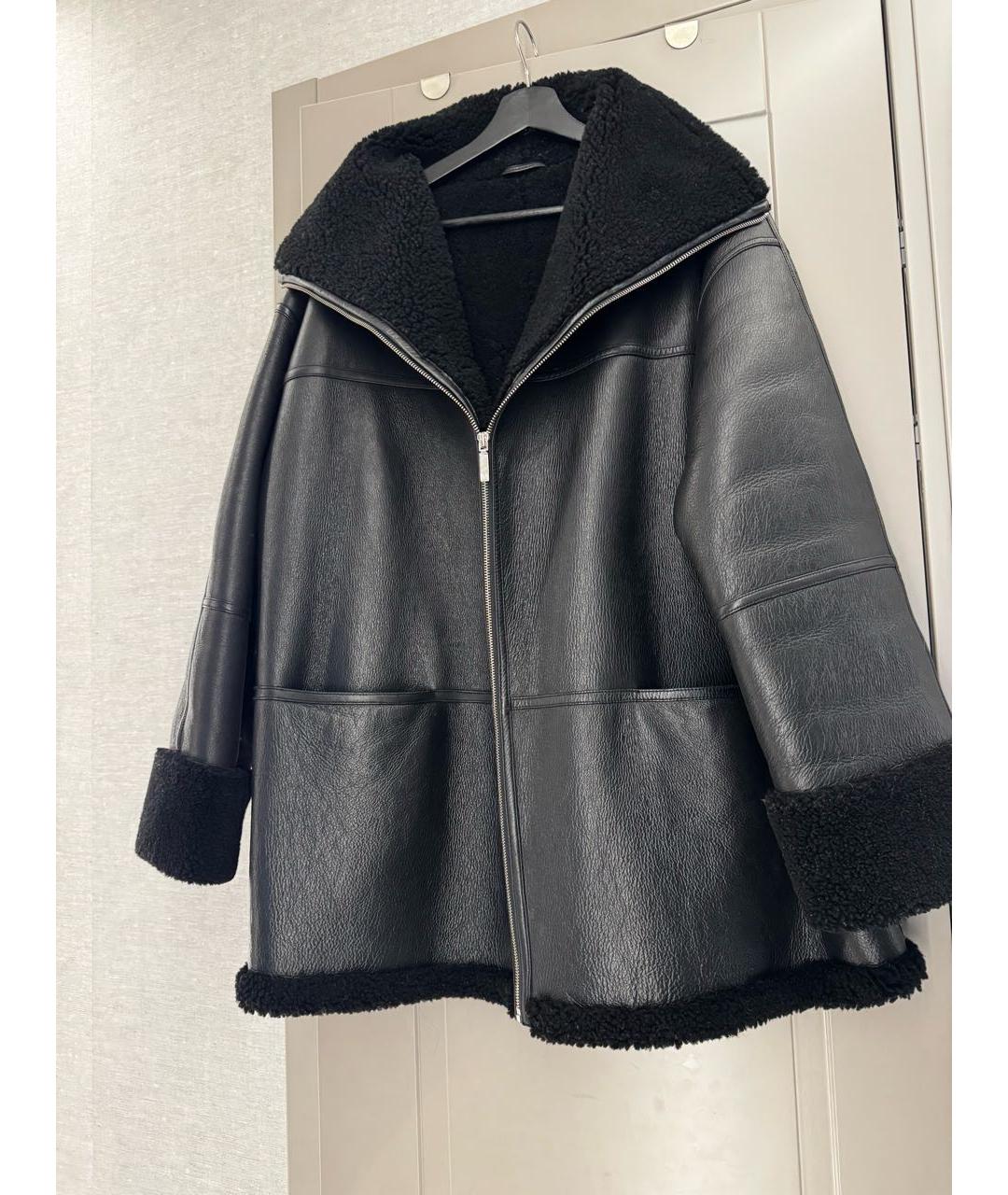 TOTEME Черная кожаная дубленка, фото 8