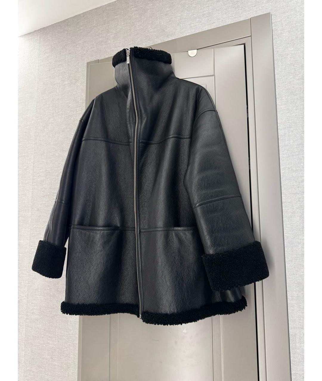 TOTEME Черная кожаная дубленка, фото 4